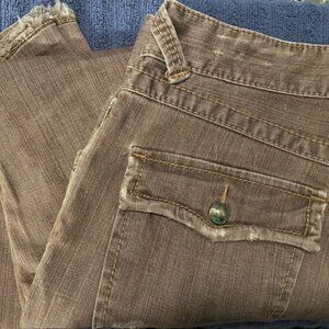 Men's Stitches "Nebraska" brown‎ denim jeans